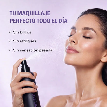 Spray fijador + estuche con papel absorbente