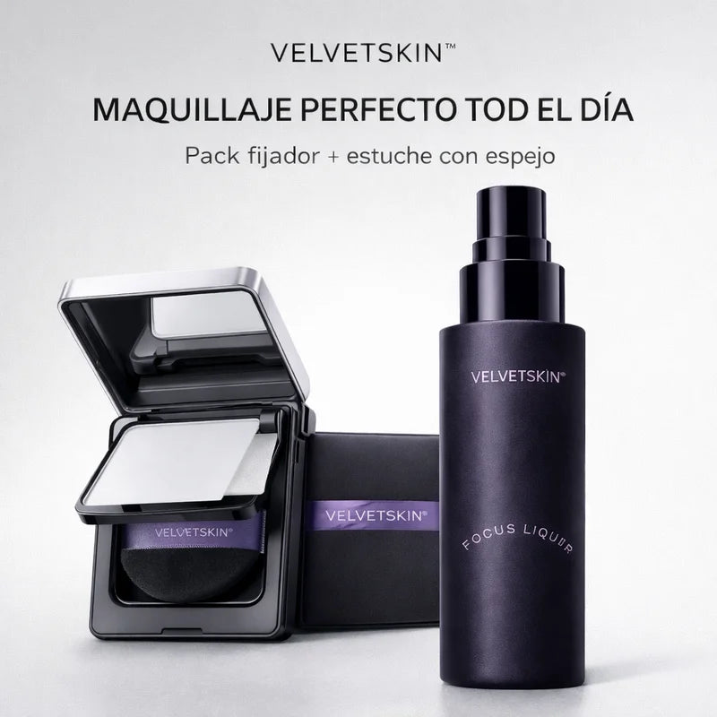 Spray fijador + estuche con papel absorbente