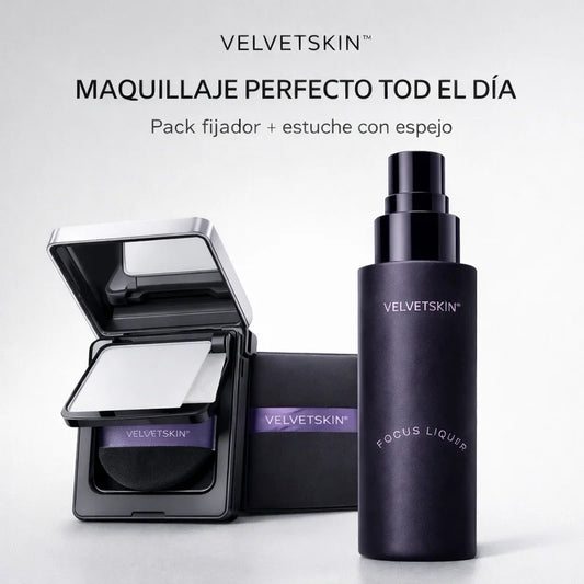 Spray fijador + estuche con papel absorbente