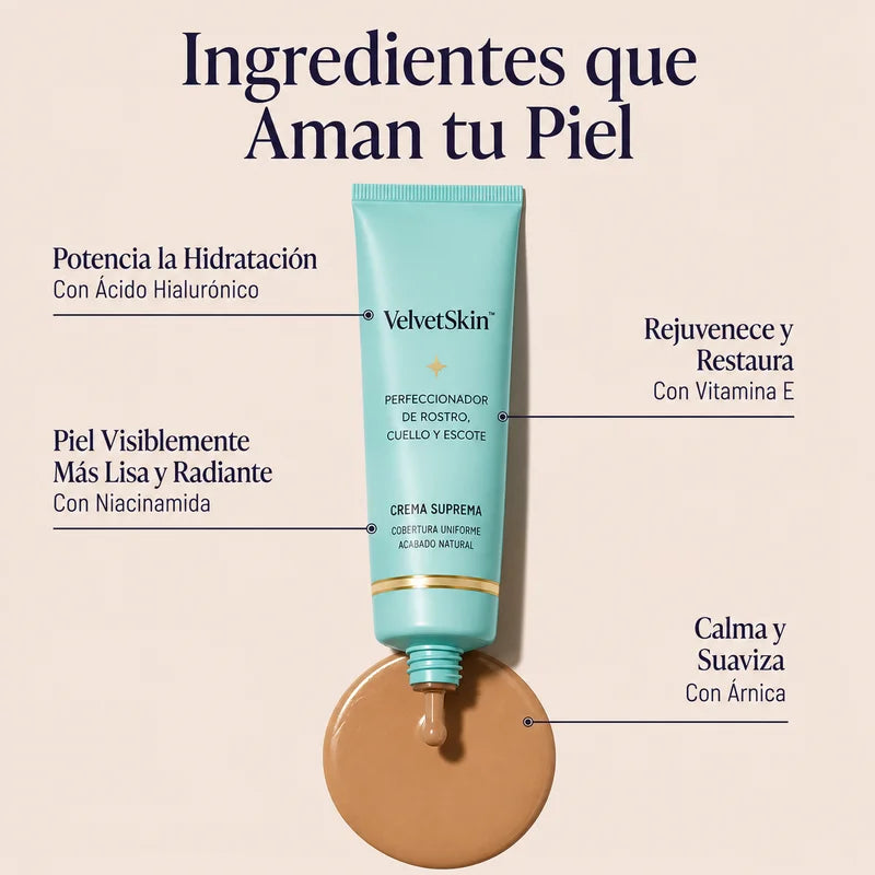 Crema Suprema™ — Perfeccionador de Cutis con Brocha Gratis