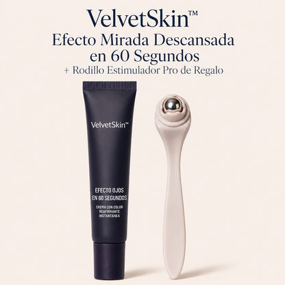 VelvetSkin™ Efecto Mirada Descansada en 60 Segundos + Rodillo Frío de Regalo