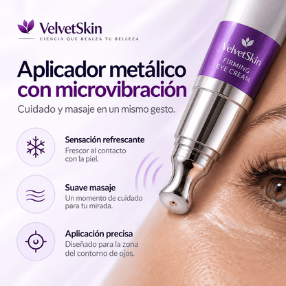 VelvetSkin™ — Contorno de Ojos con Vibración
